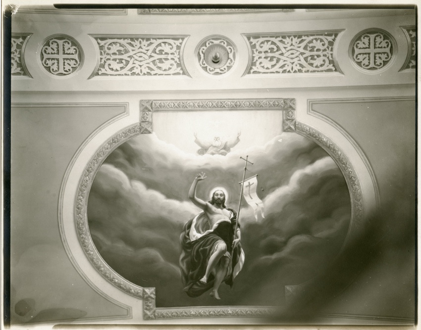 Ceiling Medallion, -The Ascension, -Second Glorious Mystery