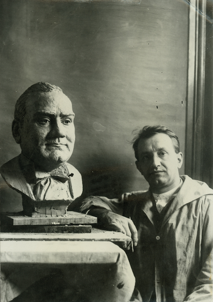 Plaster bust of Enrico Caruso, -Collection of the Tasca Estate