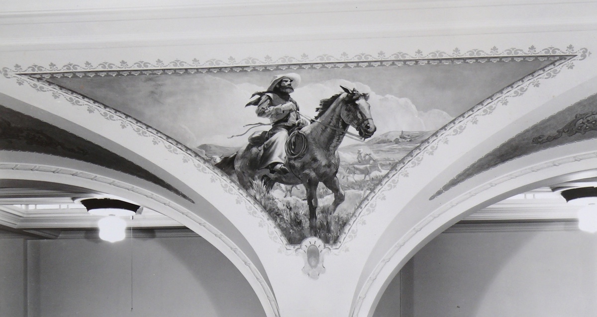 Cattle Driver, 1920, -As installed at Citizen's National Trust, -Archive of the Tasca Estate