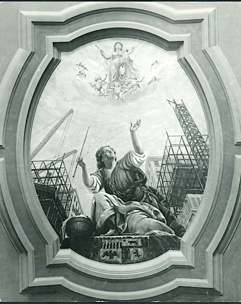 Allegory of Industry, 1920, -As installed Citizen's National Trust, -Photographer unknown, -Archive of the Tasca Estate