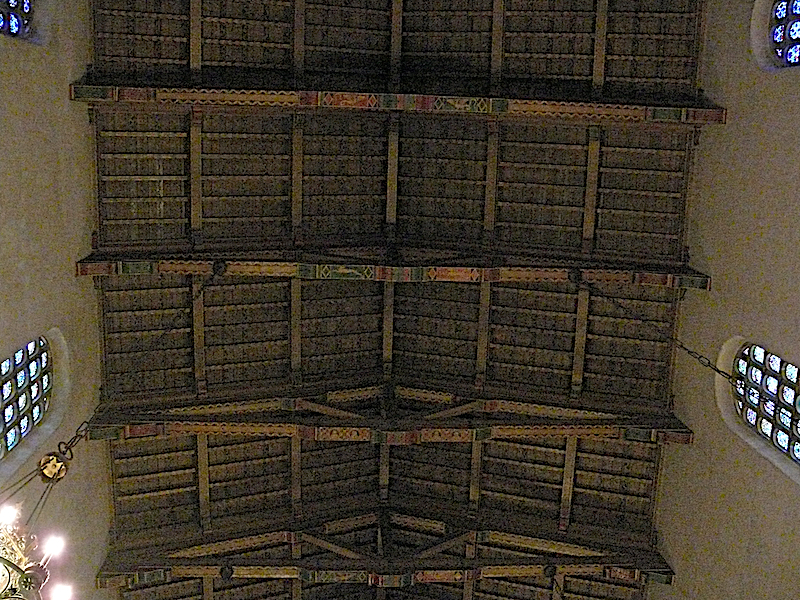 Nave Ceiling Detail, -Photograph Sandra Tasca, 1970, -Archive of the Tasca Estate