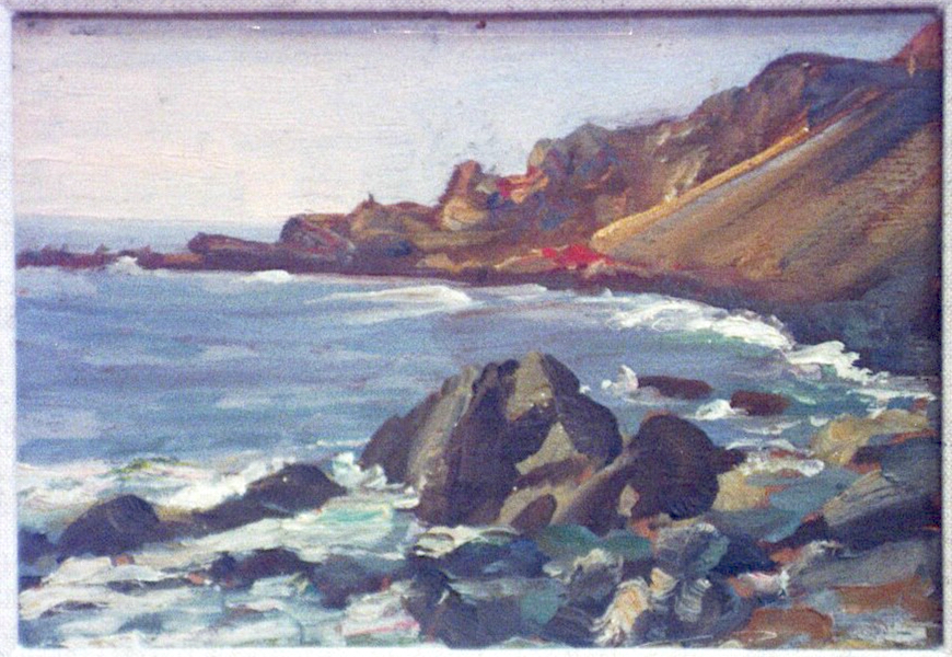 Pacific Coast, 1925 to 1930, -Oil on canvas, -Collection of the Tasca Estate