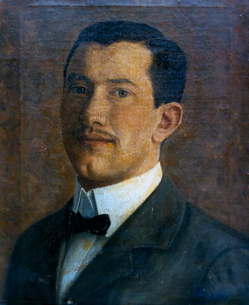 Self-portrait, 1902&#8211;1906, -Oil on linen, -Private Collection