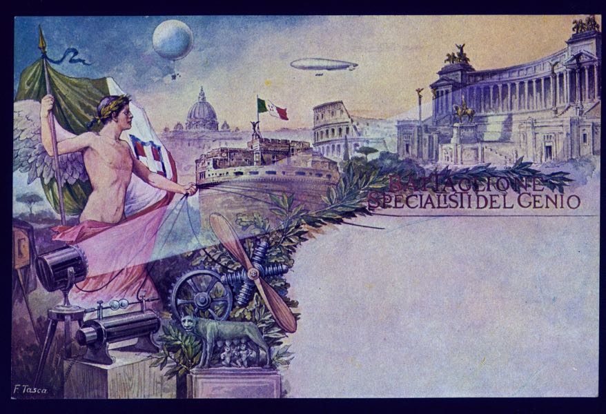 Roman postcard, 1907&#8211;1908, -Offset lithography, -Original lost